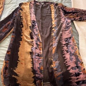 Johnny Was velvet jacket and pants set